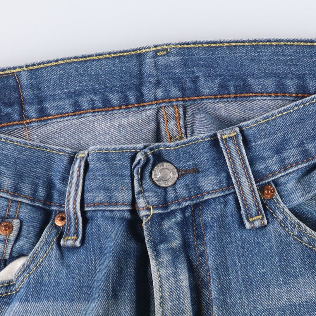 Levi's 505 tapered denim pants for men, equivalent to w35 cotton blue type Vintage Second Hand