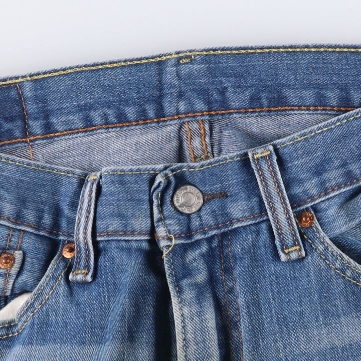 Levi's 505 tapered denim pants for men, equivalent to w35 cotton blue type Vintage Second Hand