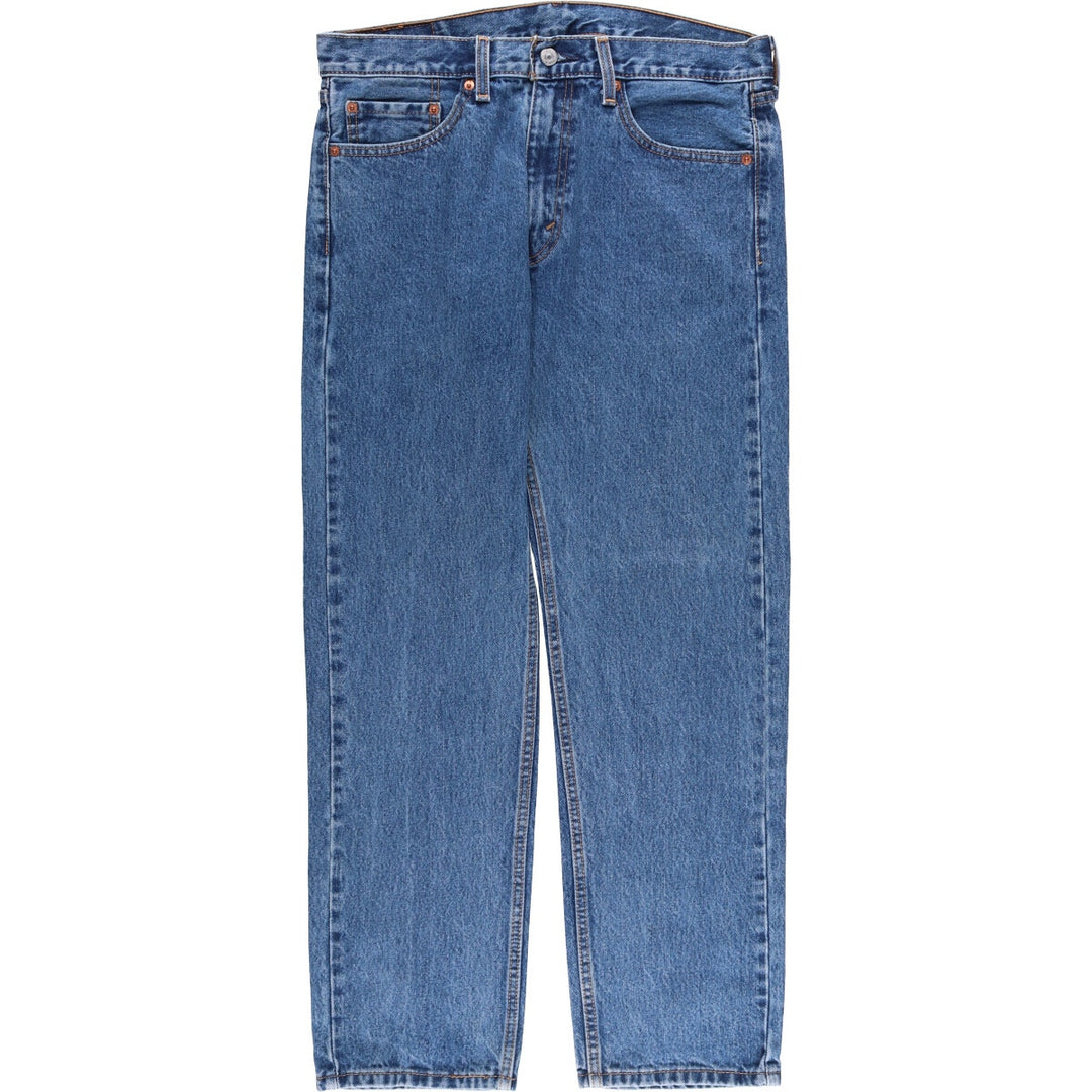 Levi's 505 tapered denim pants for men, size W34 cotton blue type Vintage Second Hand