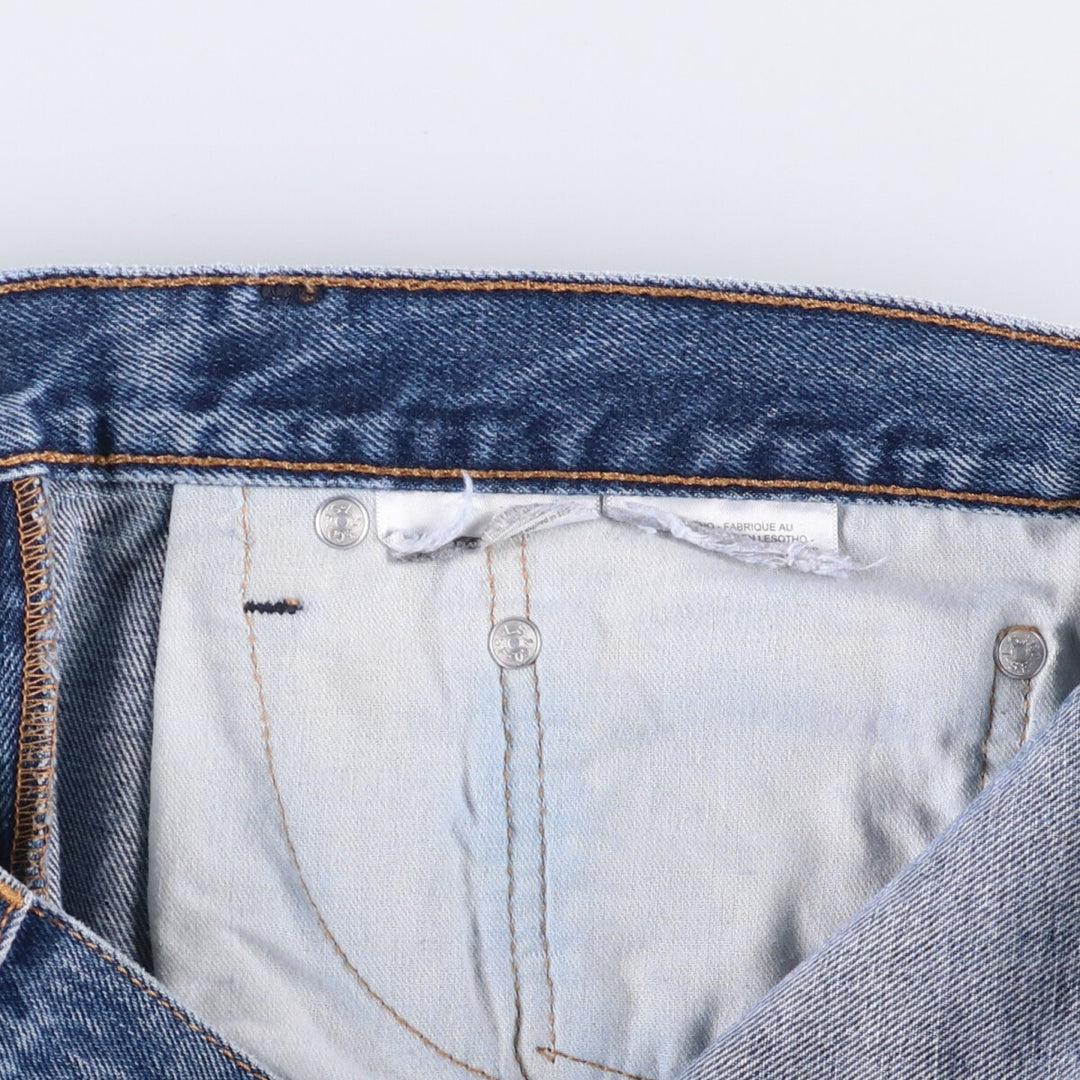 Levi's 505 tapered denim pants for men, size w36 unclear blue type Vintage Second Hand