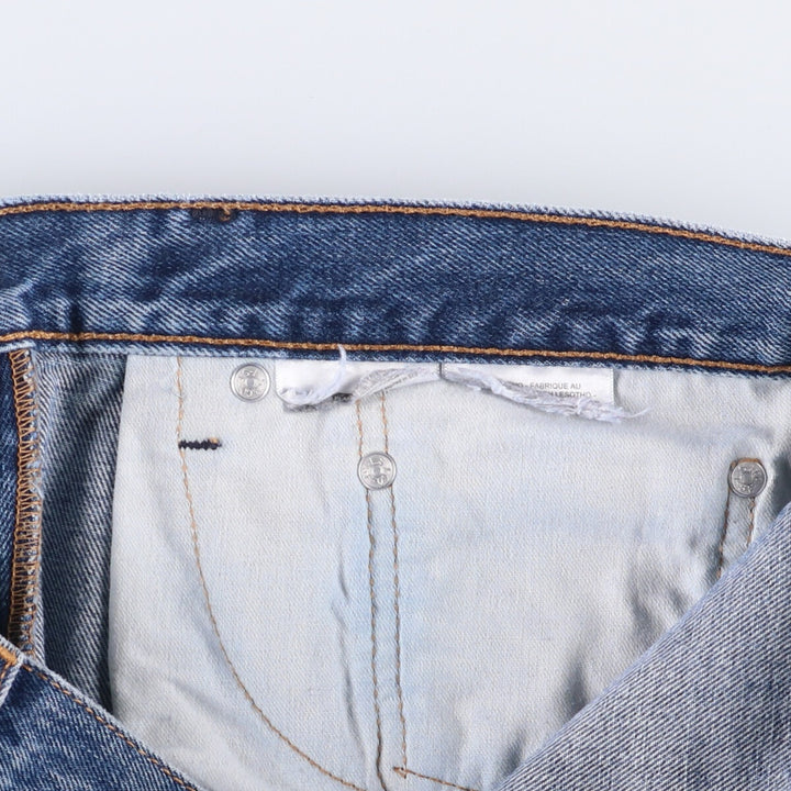 Levi's 505 tapered denim pants for men, size w36 unclear blue type Vintage Second Hand