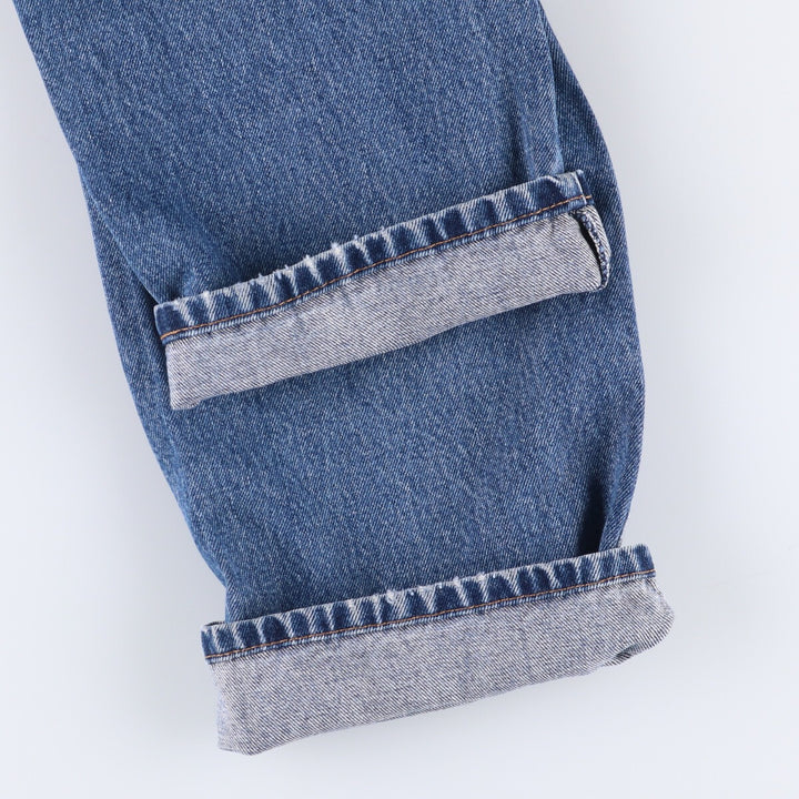Levi's 505 tapered denim pants for men, size w36 unclear blue type Vintage Second Hand