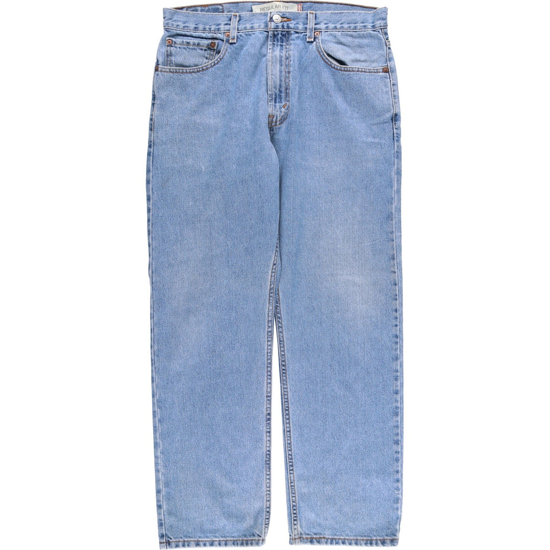 Levi's 505 REGULAR FIT tapered denim pants for men, size w34 cotton Blue type light blue Vintage Second Hand