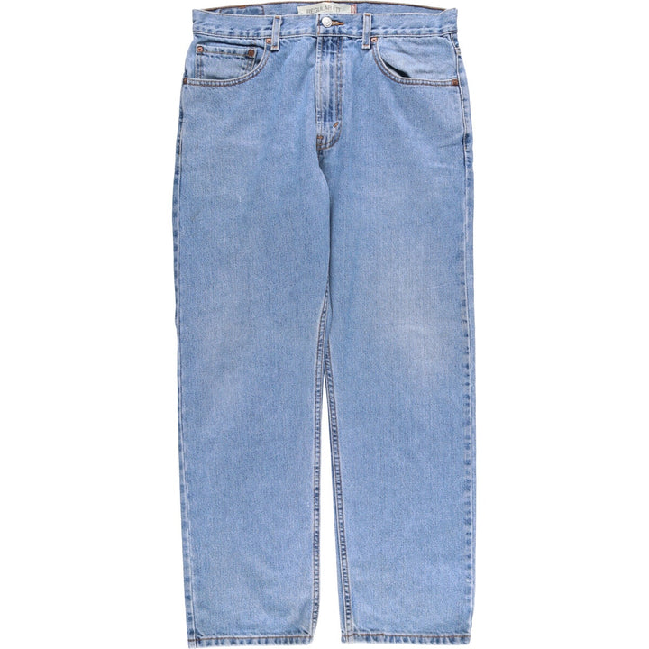Levi's 505 REGULAR FIT tapered denim pants for men, size w34 cotton Blue type light blue Vintage Second Hand
