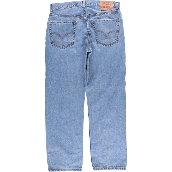 Levi's 505 REGULAR FIT tapered denim pants for men, size w34 cotton Blue type light blue Vintage Second Hand