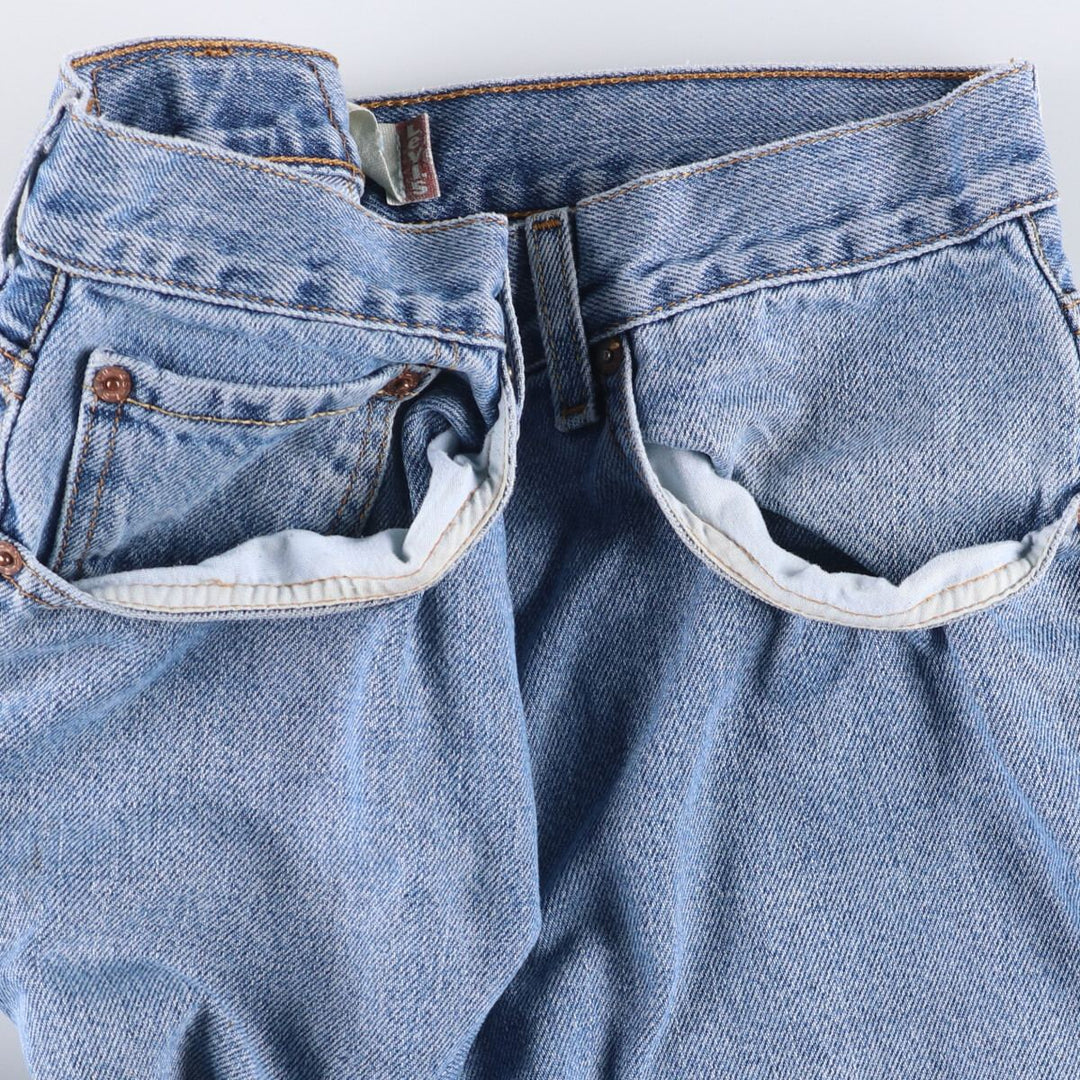 Levi's 505 REGULAR FIT tapered denim pants for men, size w34 cotton Blue type light blue Vintage Second Hand