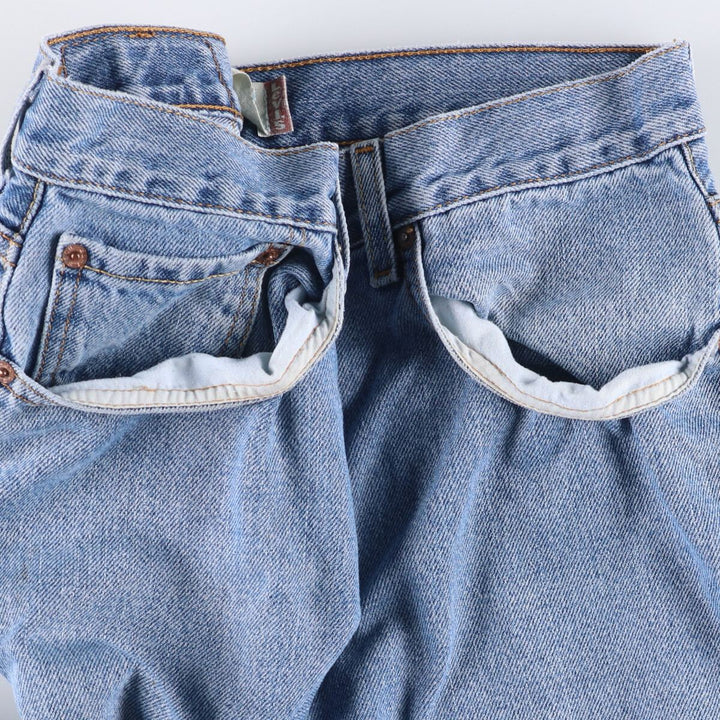 Levi's 505 REGULAR FIT tapered denim pants for men, size w34 cotton Blue type light blue Vintage Second Hand