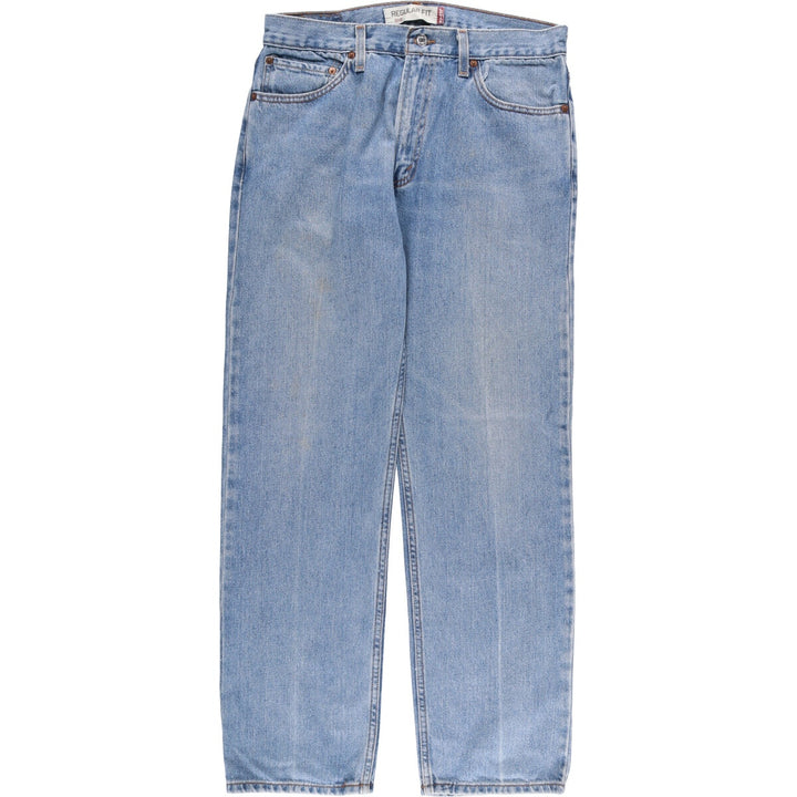 Levi's 505 REGULAR FIT tapered denim pants for men, size w34 cotton Blue type light blue Vintage Second Hand