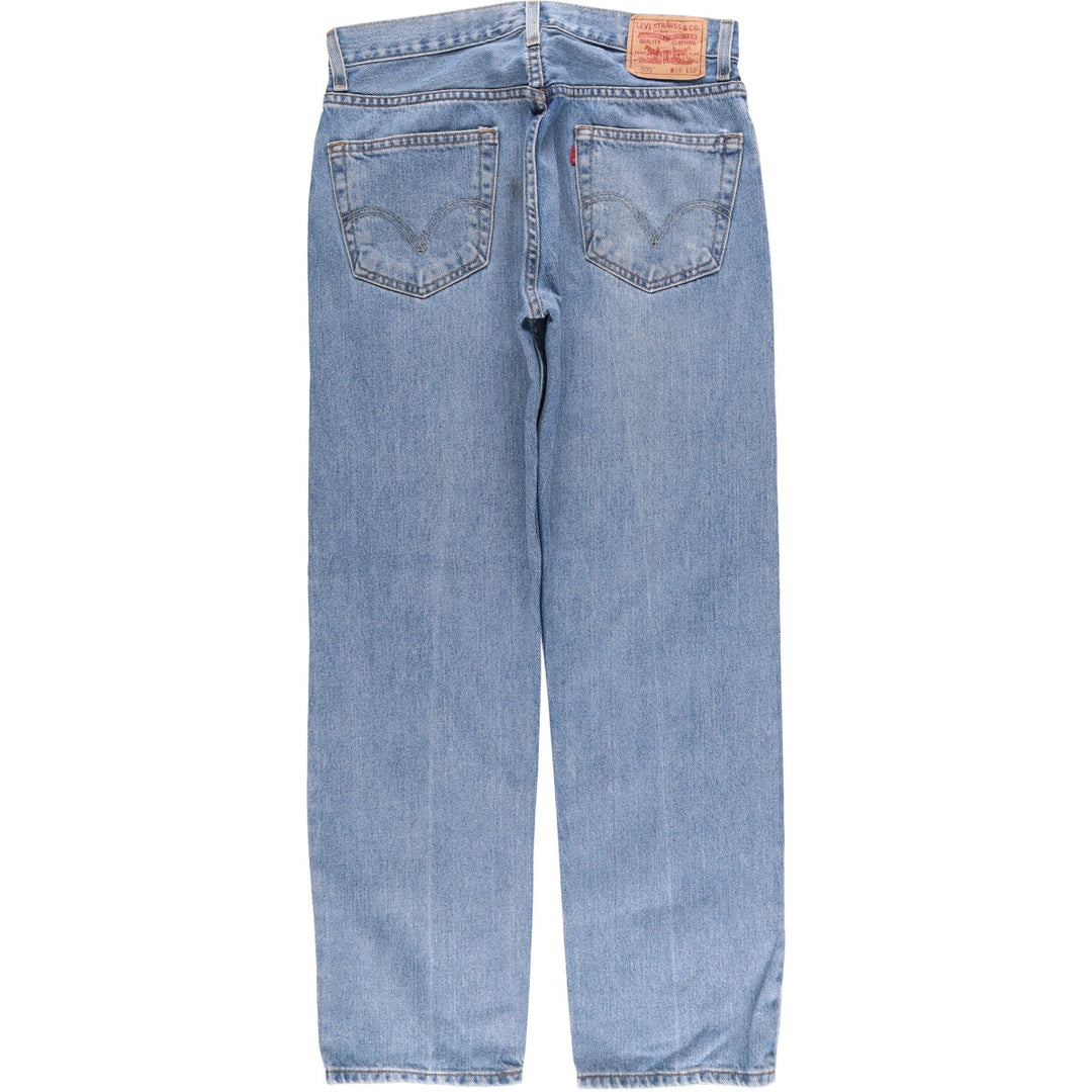 Levi's 505 REGULAR FIT tapered denim pants for men, size w34 cotton Blue type light blue Vintage Second Hand