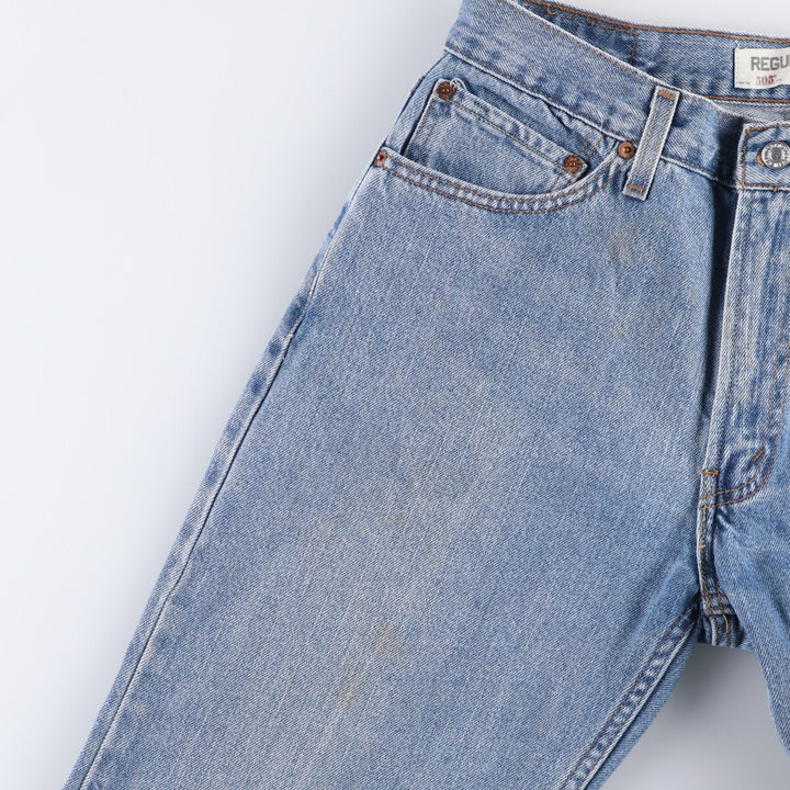 Levi's 505 REGULAR FIT tapered denim pants for men, size w34 cotton Blue type light blue Vintage Second Hand
