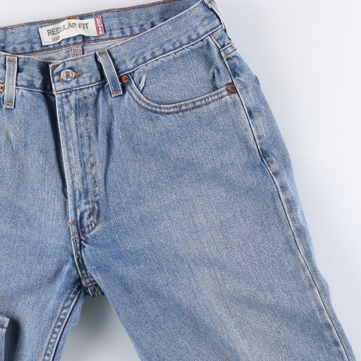 Levi's 505 REGULAR FIT tapered denim pants for men, size w34 cotton Blue type light blue Vintage Second Hand