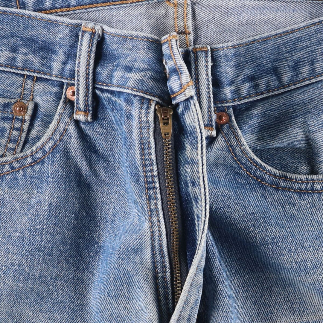 Levi's 505 tapered denim pants for men, size W34 cotton Blue type light blue Vintage Second Hand