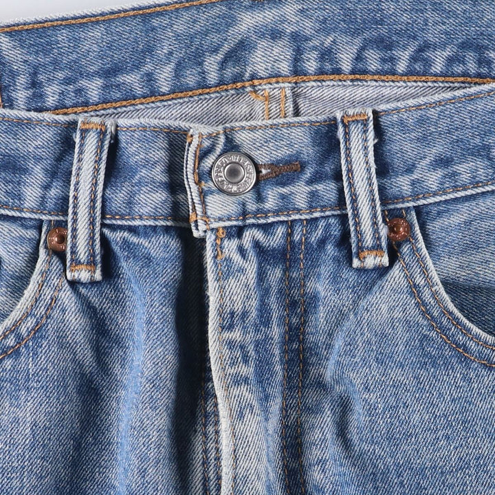 Levi's 505 tapered denim pants for men, size W34 cotton Blue type light blue Vintage Second Hand