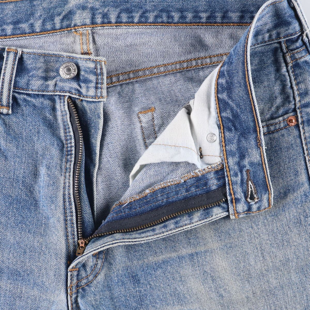 Levi's 505 tapered denim pants for men, size W34 cotton Blue type light blue Vintage Second Hand