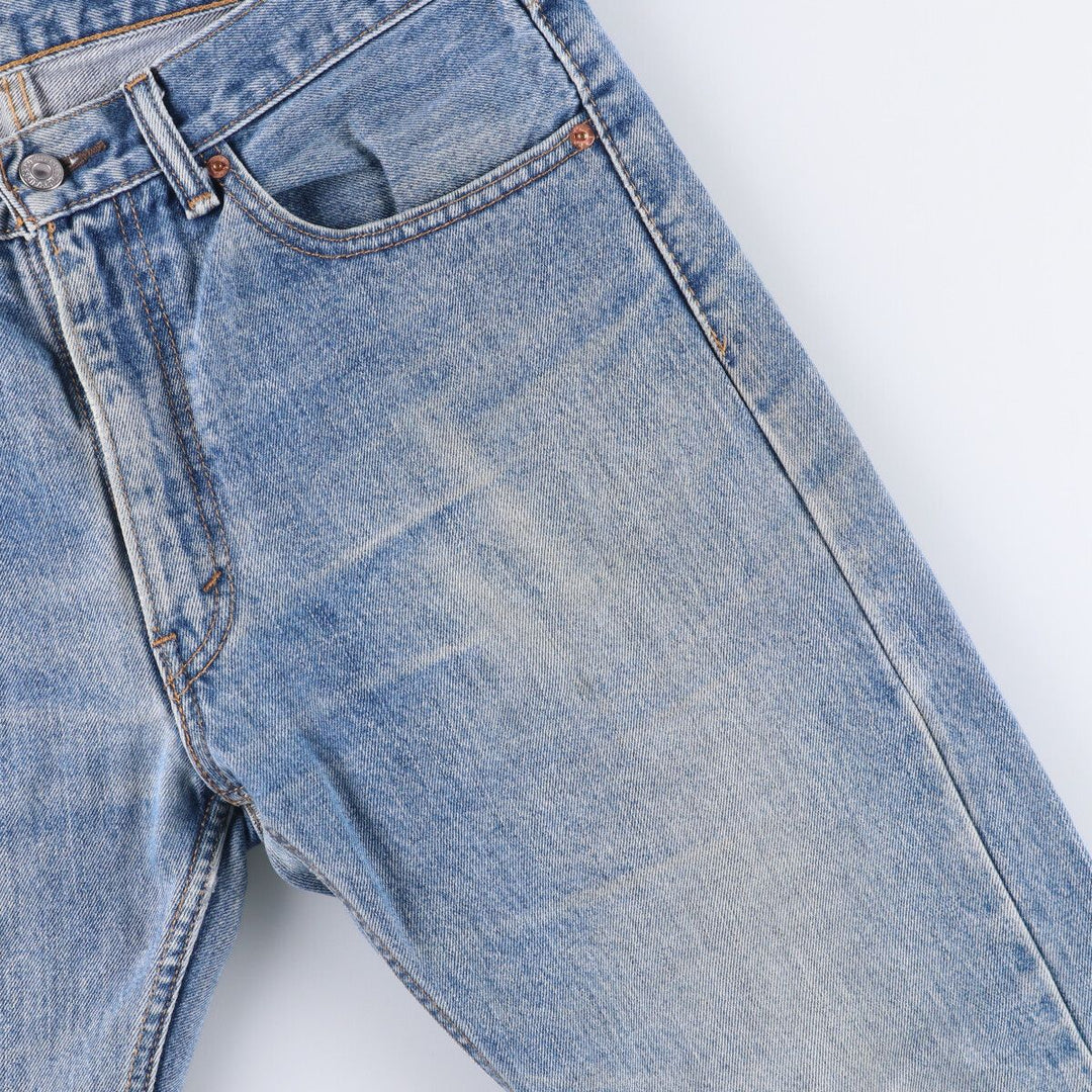 Levi's 505 tapered denim pants for men, size W34 cotton Blue type light blue Vintage Second Hand