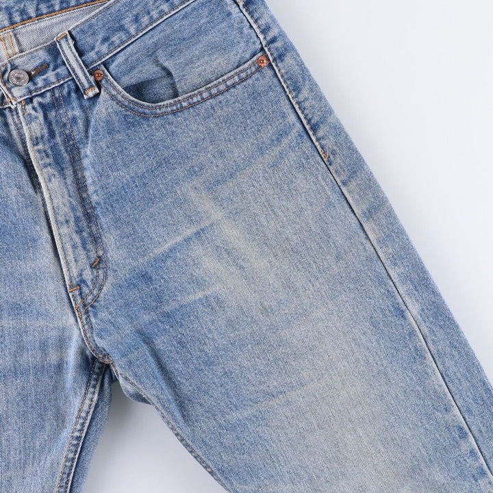 Levi's 505 tapered denim pants for men, size W34 cotton Blue type light blue Vintage Second Hand