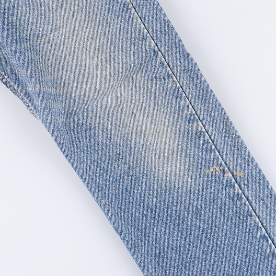 Levi's 505 tapered denim pants for men, size W34 cotton Blue type light blue Vintage Second Hand