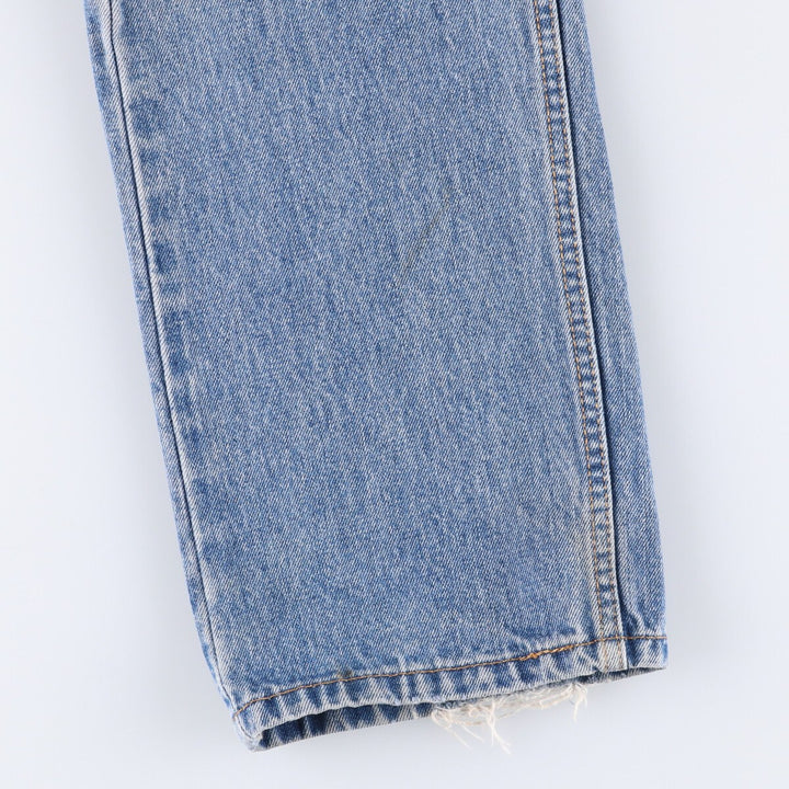 Levi's 505 tapered denim pants for men, size W34 cotton Blue type light blue Vintage Second Hand
