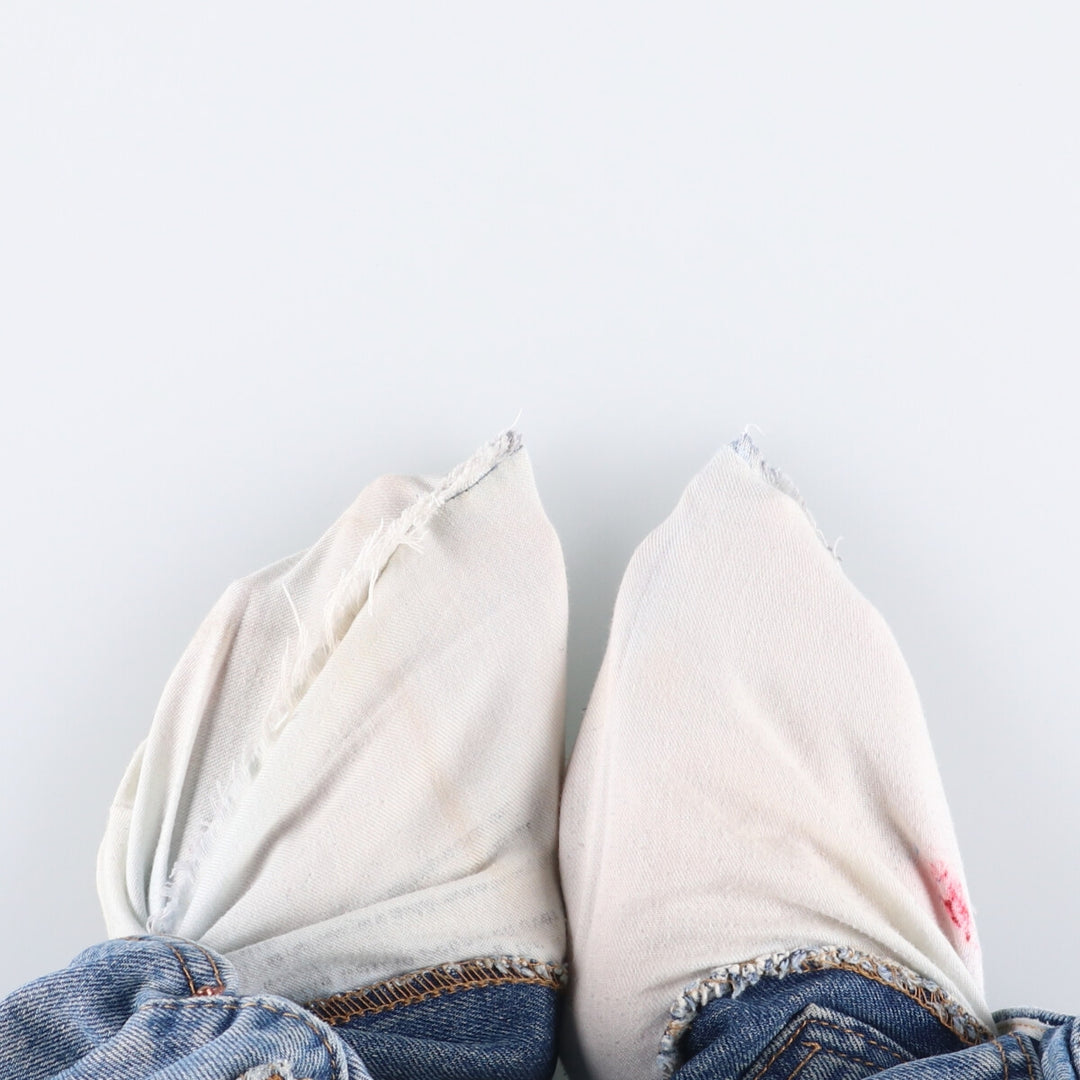 Levi's 505 tapered denim pants for men, size W34 cotton Blue type light blue Vintage Second Hand