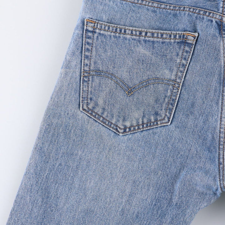 Levi's 505 tapered denim pants for men, size W34 cotton Blue type light blue Vintage Second Hand