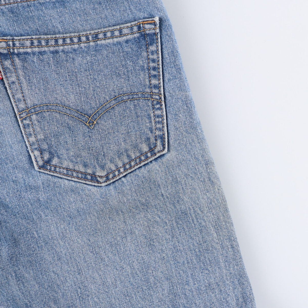 Levi's 505 tapered denim pants for men, size W34 cotton Blue type light blue Vintage Second Hand