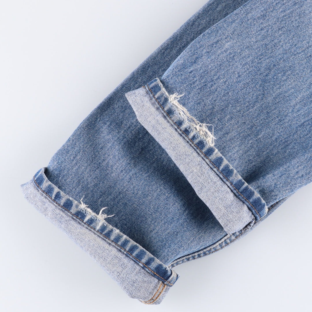 Levi's 505 tapered denim pants for men, size W34 cotton Blue type light blue Vintage Second Hand