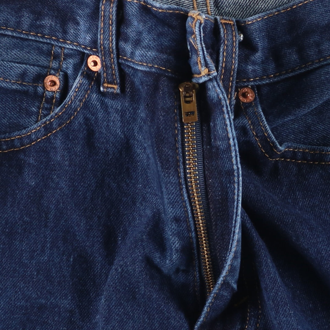 Levi's 505 tapered denim pants for men, size W33 cotton blue type Vintage Second Hand