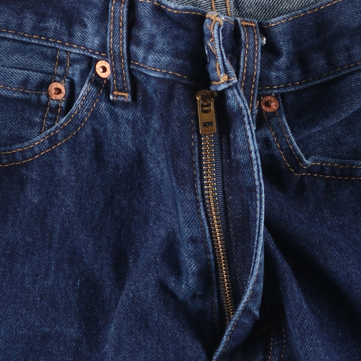 Levi's 505 tapered denim pants for men, size W33 cotton blue type Vintage Second Hand