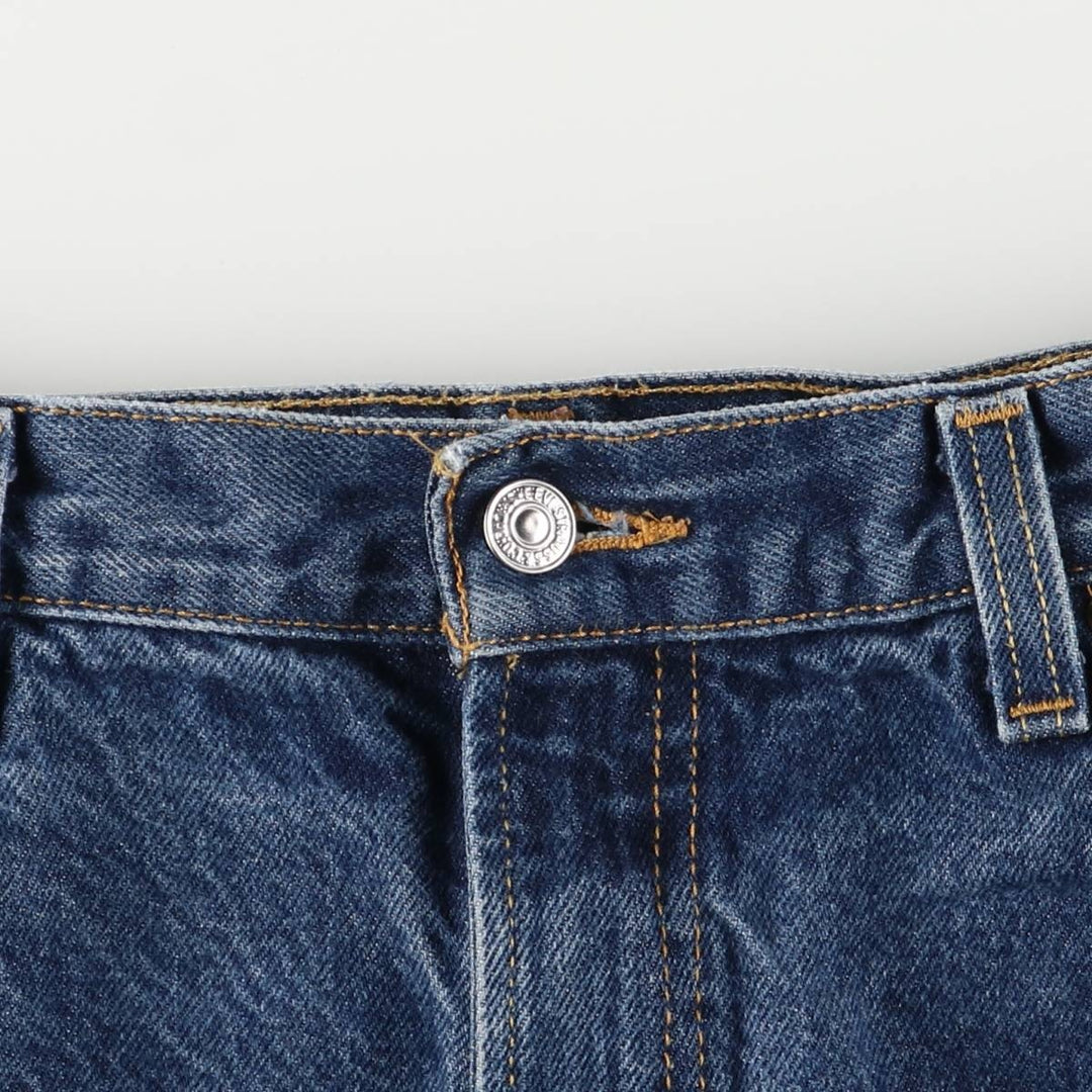 Levi's 505 REGULAR FIT tapered denim pants for men, size w37 cotton navy blue type Vintage Second Hand
