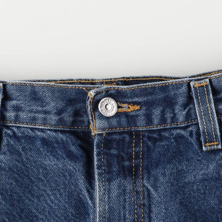 Levi's 505 REGULAR FIT tapered denim pants for men, size w37 cotton navy blue type Vintage Second Hand