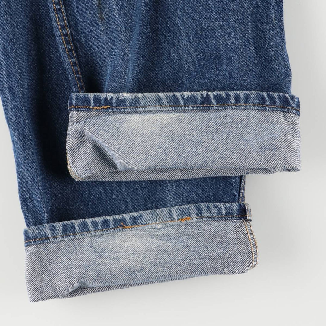 Levi's 505 REGULAR FIT tapered denim pants for men, size w37 cotton navy blue type Vintage Second Hand