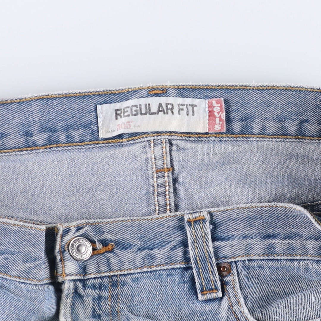 Levi's 505 REGULAR FIT tapered denim pants for men, size w37 unclear Blue type light blue Vintage Second Hand