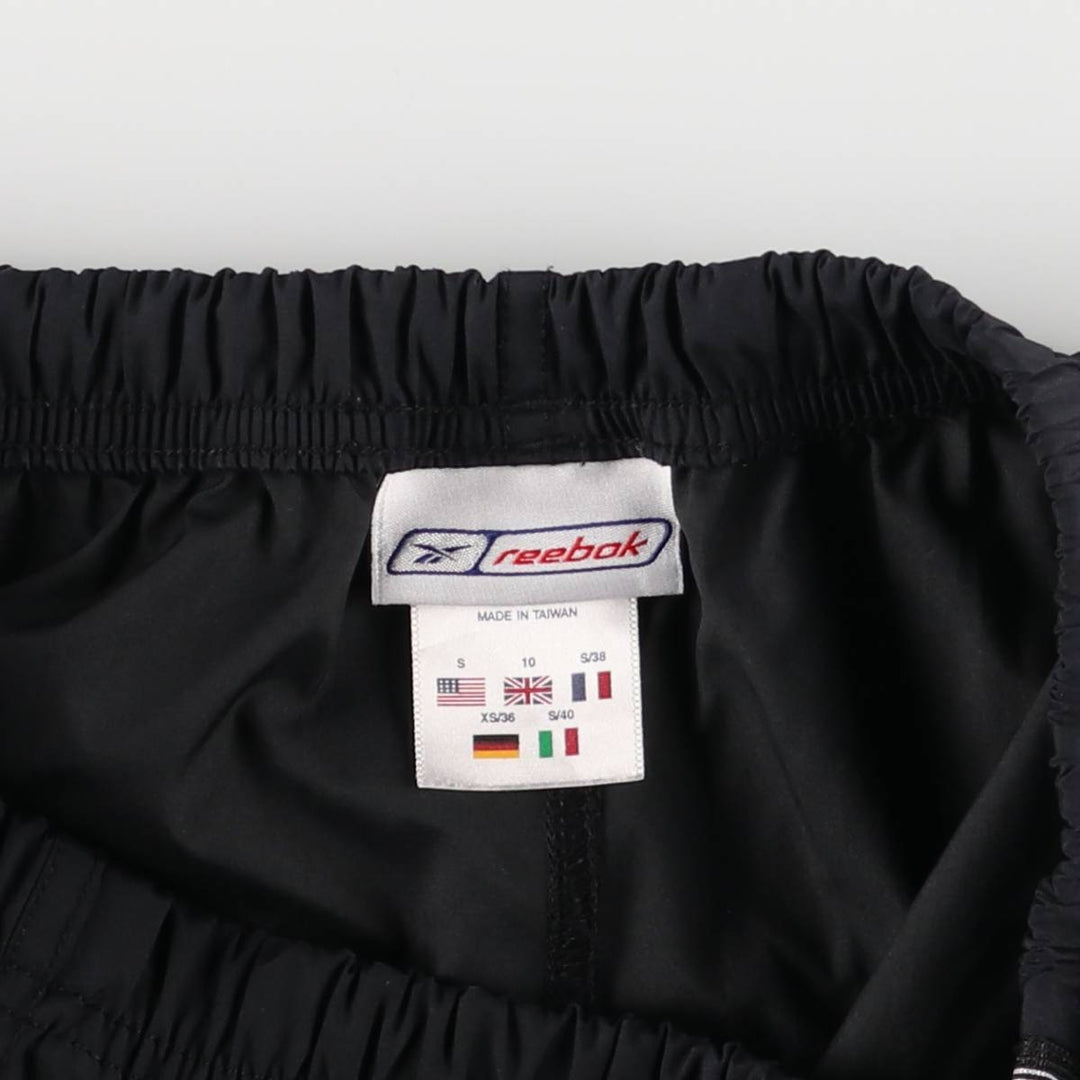 Reebok Warm-Up Pants, Nylon, Shaka Shaka Pants, Men's Size Small polyester black type Vintage Second Hand
