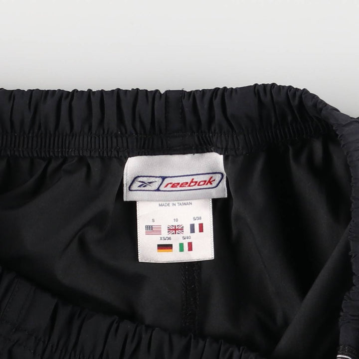 Reebok Warm-Up Pants, Nylon, Shaka Shaka Pants, Men's Size Small polyester black type Vintage Second Hand