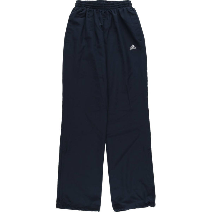 2000'S adidas CLIMALITE warm-up pants, nylon pants with a crinkly feel, men's size XL polyester navy blue type Vintage Second Hand