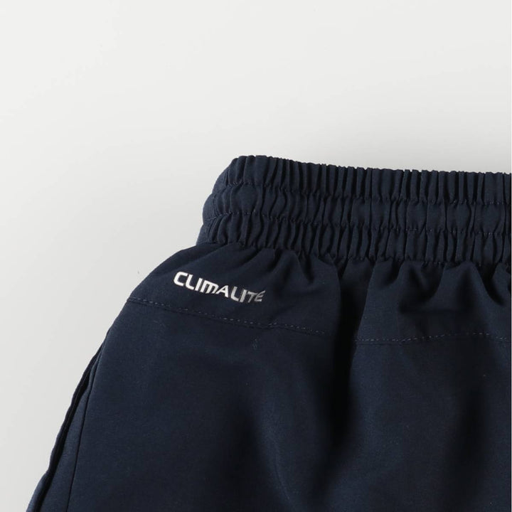 2000'S adidas CLIMALITE warm-up pants, nylon pants with a crinkly feel, men's size XL polyester navy blue type Vintage Second Hand