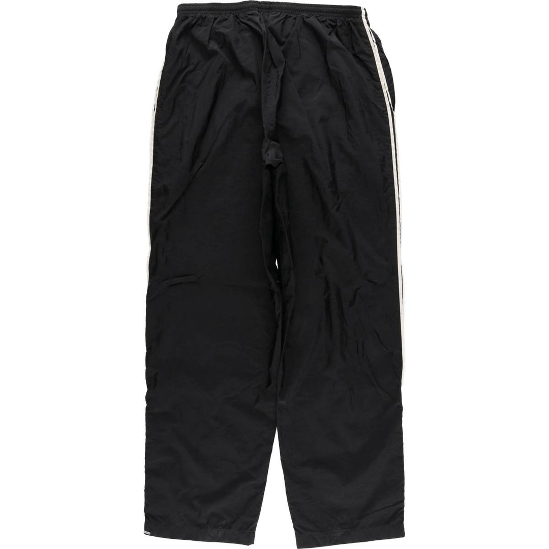 2000'S Adidas nylon pants, crinkle pants, men's size XL Nylon black type Vintage Second Hand