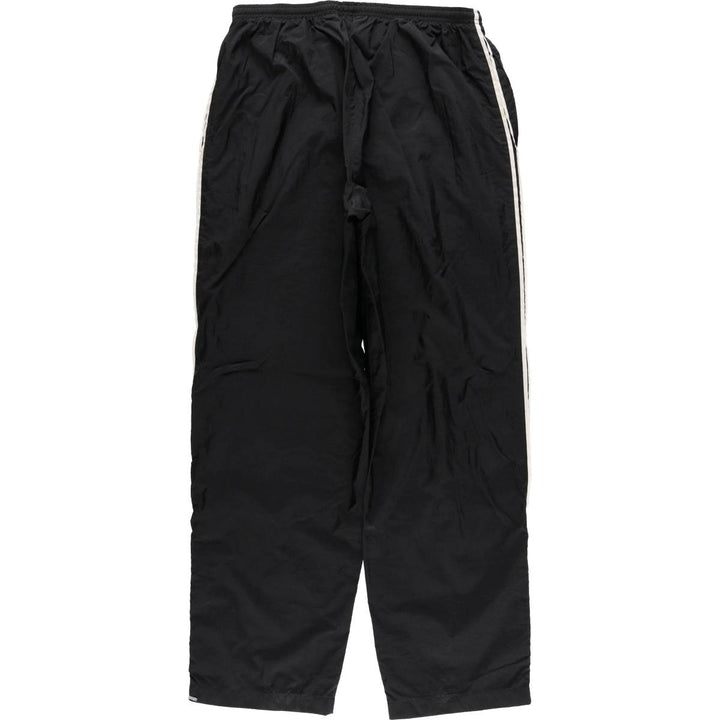 2000'S Adidas nylon pants, crinkle pants, men's size XL Nylon black type Vintage Second Hand