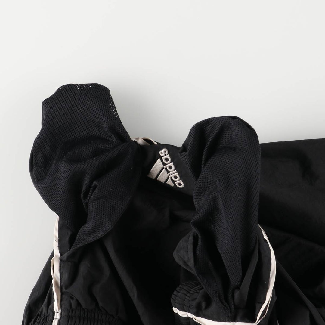 2000'S Adidas nylon pants, crinkle pants, men's size XL Nylon black type Vintage Second Hand