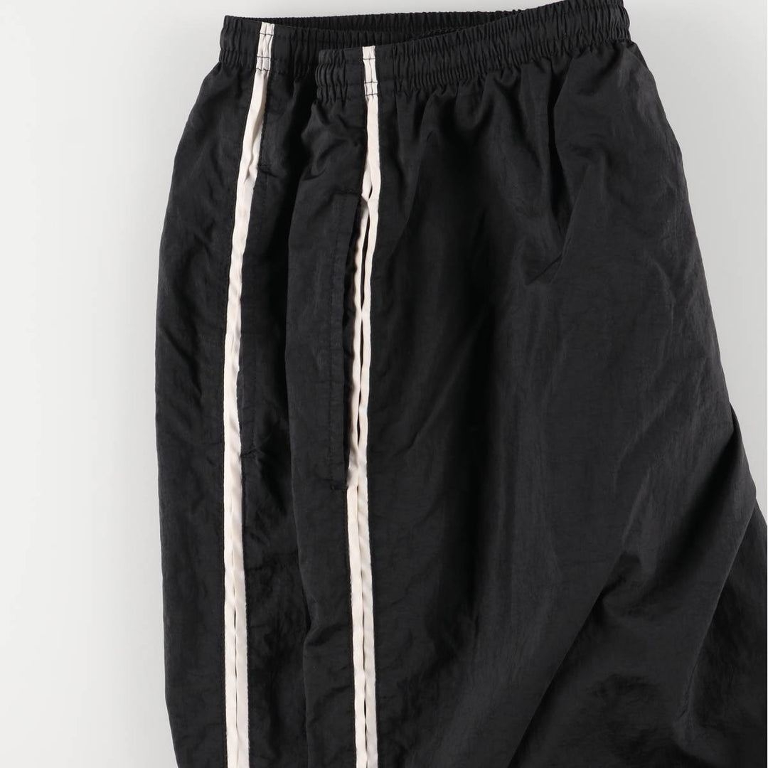 2000'S Adidas nylon pants, crinkle pants, men's size XL Nylon black type Vintage Second Hand