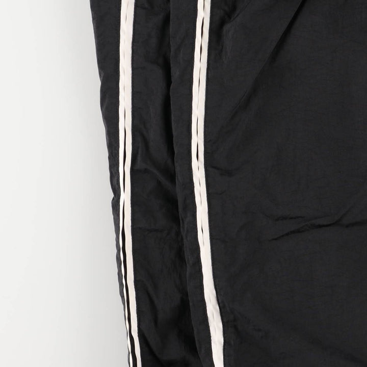2000'S Adidas nylon pants, crinkle pants, men's size XL Nylon black type Vintage Second Hand