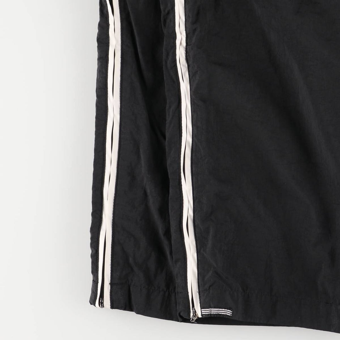 2000'S Adidas nylon pants, crinkle pants, men's size XL Nylon black type Vintage Second Hand