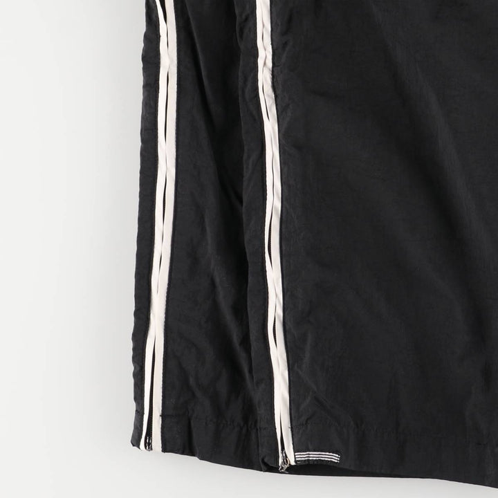 2000'S Adidas nylon pants, crinkle pants, men's size XL Nylon black type Vintage Second Hand