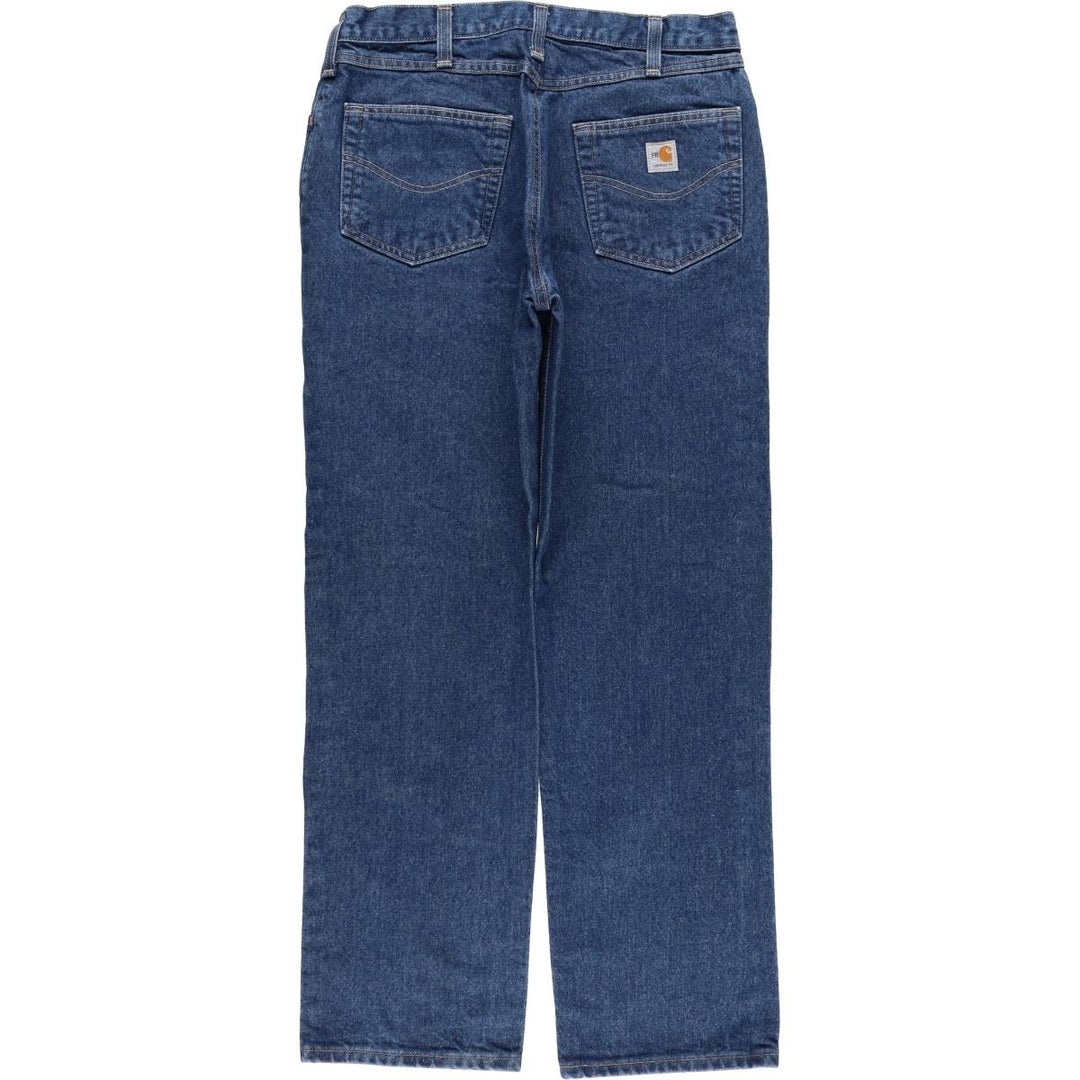 Carhartt FR Series Tapered Denim Pants, Men's, Size W35 cotton blue type Vintage Second Hand