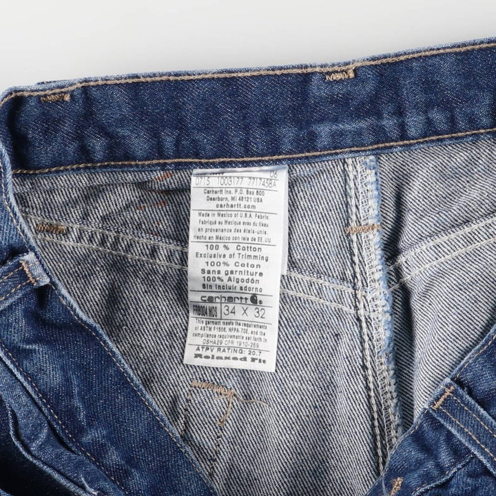 Carhartt FR Series Tapered Denim Pants, Men's, Size W35 cotton blue type Vintage Second Hand