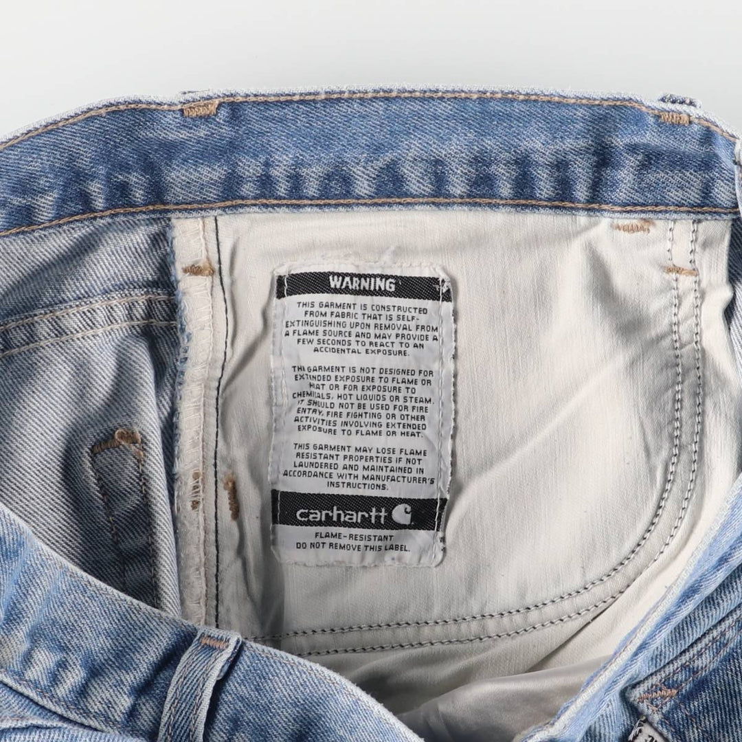 Carhartt FR Series Tapered Denim Pants, Men's, Size W33 cotton blue type Vintage Second Hand