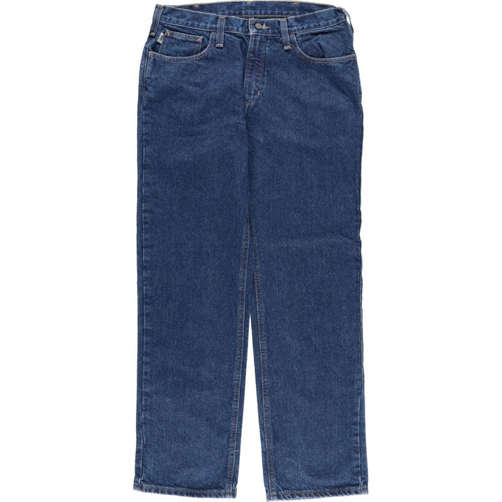 Carhartt FR Series Tapered Denim Pants, Men's, Size W35 cotton blue type Vintage Second Hand
