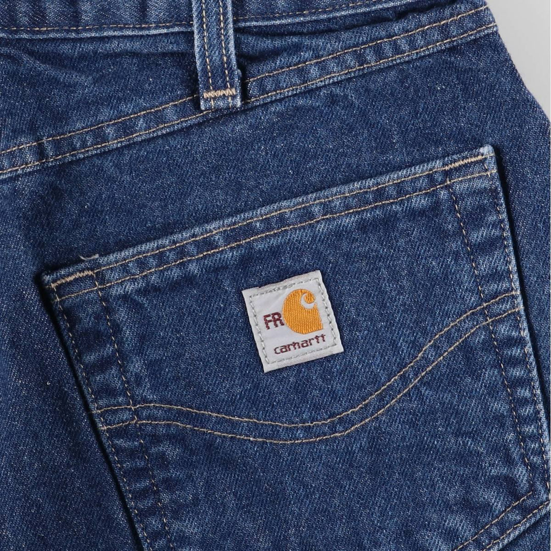 Carhartt FR Series Tapered Denim Pants, Men's, Size W35 cotton blue type Vintage Second Hand