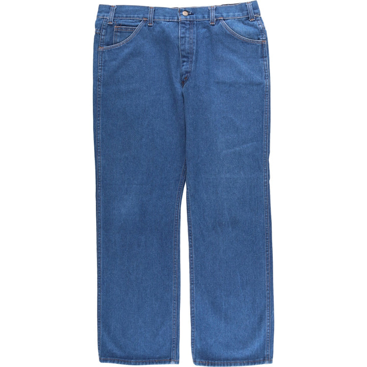 Vintage 70s-80'S KEY straight denim pants, made in the USA, men's size W37. cotton blue type Vintage Second Hand