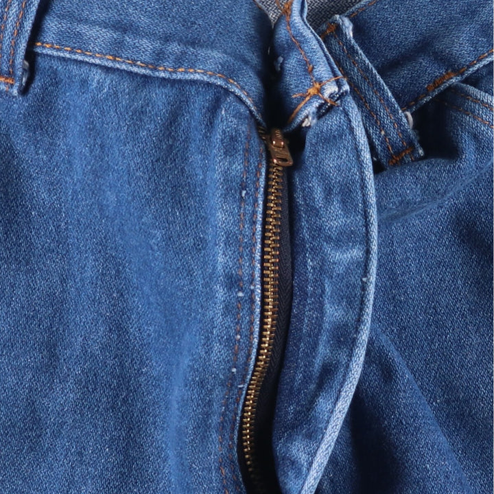 Vintage 70s-80'S KEY straight denim pants, made in the USA, men's size W37. cotton blue type Vintage Second Hand